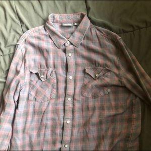 Vans Plaid Long Sleeve Flannel